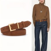 Resim Moda Kadın Kemer Altın İğne Tokalı Şık ve Çok Yönlü Kot Pantolon Dekoratif Tasarımcı Kuşak 