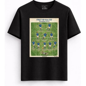 Resim Rabona Fashion Italya All Star Kadro Futbol Tişörtü 