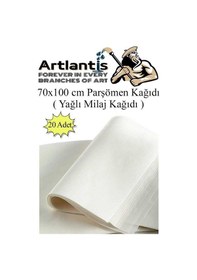 Resim Parşömen Kağıdı Milaj Kağıdı 70x100 Cm 20 Adet Yağlı Çizim Kağıdı Parşumen İnce Kopya Kağıdı 