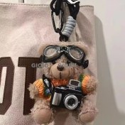 Resim Silver1 Iyi Şanslar Bebek Sevimli Karikatür Peluş Bebek Çanta Kolye Kız Öğrenci Bebek Asılı Anahtar (Yurt Dışından) 