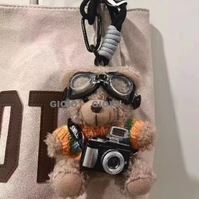 Resim Silver1 Iyi Şanslar Bebek Sevimli Karikatür Peluş Bebek Çanta Kolye Kız Öğrenci Bebek Asılı Anahtar (Yurt Dışından) 