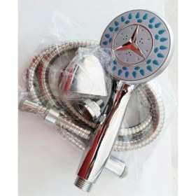 Resim Fonksiyonlu Mafsallı Duş Seti Duş Başlığı Spiral Hortum Mafsal Duş Seti Krom 