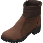 Resim Costo Shoes YSM14 Kahve Dana Nubuk Deri Rahat Şık Konforlu Taban Kadın Kışlık Bot 