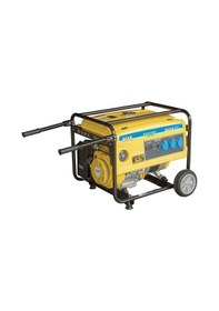 Resim Aksa Jeneratör AAP5500 5.5KW Portatif İpli Benzinli Tekerlekli Jeneratör 