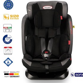 Resim Holmer Kids Multi Protect Aero Tech i-Size 9-36 KG Isofix Siyah Oto Koltuğu 