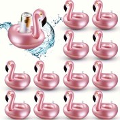 Resim 6/12/24 adet Şişirilebilir İçecek Tutucuları, Flamingo İçecek Yüzerleri, Yeniden Kullanılabilir PVC Sevimli Hayvan Bardak Altıları, Yaz Yüzme Partileri, Düğünler, Doğum Günleri, Gelin Partileri, Mezuniyetler için Havuz Masası Tutucuları 