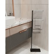 Resim Aju Havluluk Kağıt Havlu Askısı Metal Dayanıklı Malzeme Kurulum Gerektirmez Devrilmez Banyo Dekorasyonu. 