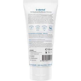 Resim b-good b-dental 7-12 Yaş Çocuk Diş Macunu Florürsüz Ananas 50 ml 