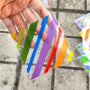 Resim 50 adet Renkli Noktalı Kendinden Yapışkanlı Hediye Çantaları ile Gökkuşağı Baskılı Kendinden Yapışkanlı Hediye Çantaları - Doğum Günleri, Partiler, Düğünler ve Kutlamalar için Canlı Çok Renkli PP Hediye Çantaları, Kutlama Hediye Çantaları | Eğlenceli Tasarım | Dayanıklı Hediye Çantaları, Parti Hediyeleri için Hediye Çantaları 