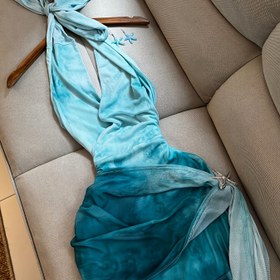 Resim Kadınlar için Turkuaz Plaj Partisi Elbisesi - Seksi Boyun Askılı Sırtı Açık Akşam Gecesi, Esnek Yüzme Kıyafeti Parti Kıyafeti Yazlık, Makinede Yıkanabilir Resmi ve Günlük Etkinlik Elbiseleri, Tatil Giyimi, Nefes Alabilen Kumaş, Yetişkin Giysi 