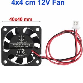 Resim Dc 12v Fan 40x40mm Dc 12v 0.1a 6200 Rpm 4x4cm Soğutucu Kuluçka Ekran Kartı Cooler Peltier Printer 