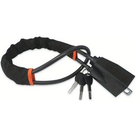 Resim Hightower Siyah Araç Çalma Önleyici Kilit Direksiyon Emniyet Kemerli Çelik Tel Kesmeye Dayanıklı 