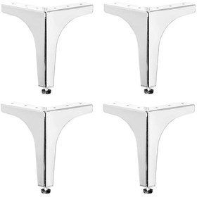 Resim 4 Adet Klas Ayak Metal 12,5 Cm Krom Mobilya Koltuk Ayağı 