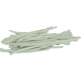 Resim LokmanAVM Bağlama Teli Tel Klips Pvc Kaplamalı Beyaz 100 Gr Takribi 100 Adetli 1 Paket 