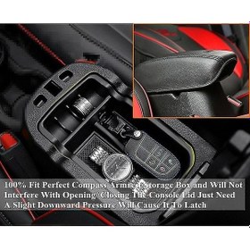 Resim Jeep Compass 2017-2020 Merkez Konsol Düzenleyici - Kaymaz Tabanlı Pratik Depolama 