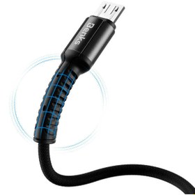 Resim D39 Micro USB Kablo 2A Hızlı Şarj Kablosu 120 cm Data Kablo Halat Tasarım Benks