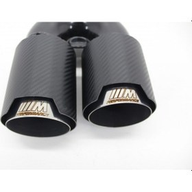Resim Akrapoviç Çiftli Karbon Egzoz Ucu M Sport 2x90 Parlak Sağ 