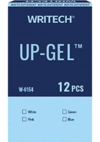 Resim Wrıtech W-0154 Up 0,5mm Mavi Gövde Mavi Jel Kalem - 12'li Kutu Ahşap 