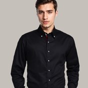 Resim Erkekler için Şık Taşlı Düğmeli Gömlek - Kare Yaka Uzun Kollu Düğmeli Üst, Düz Renk Bol Kesim Bluz, Düğünler, Banketler, Ofis ve Günlük Kıyafetler için, Yıl Boyu Resmi ve Profesyonel Giyim 