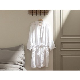 Resim Madame Coco Zoe Müslin Bornoz Born000000l-xl-beyaz 