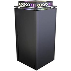 Resim LiLiTok External Cooling System Top Cooling Fan Compatible for Xbox Series X with RGB LED Light for Xbox Console Anti Dust Metal Net Fan 