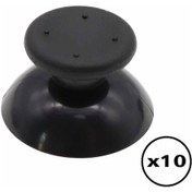 Resim 10 Adet Xbox 360 Analog Başlık Xbox 360 Topuz Siyah Renk Xbox 360 Kol Tamiri Yedek Parça Analog Cap 
