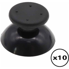 Resim 10 Adet Xbox 360 Analog Başlık Xbox 360 Topuz Siyah Renk Xbox 360 Kol Tamiri Yedek Parça Analog Cap 