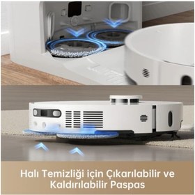 Resim Dreame 12000Pa emiş gücüyle Ultra Robot Süpürge Beyaz-(X40 Ultra) 