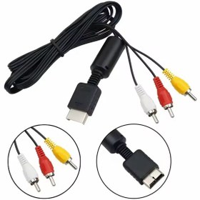 Resim CRK TECH PS2 konsolu için 1.8M ses Video kablosu kurgun PS3 konsolu oyun aksesuarlari için kablolu AV kablosu 