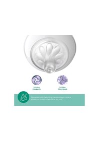 Resim Doğal Tepkili Cam Biberon 240ml 3-6 Ay 4 Adet 
