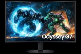 Resim Samsung Odyssey G7, 37'' 4K VA 165 Hz 1 ms 1000R Kavisli Oyuncu Monitörü, LS37FG750EUXUF 
