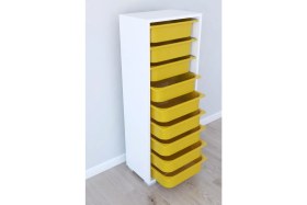 Resim Remaks 9 Sepetli Oyuncak Dolabı Çok Amaçlı Dolap - Sarı 