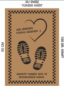 Resim duha trend 35x50 120 Gr. Kraft Kağıt Oto Paspası Ayakkabı 100 Adet 