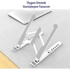 Resim Teknosepetim Macbook Laptop Bilgisayar Standı Ayarlı Plastik 