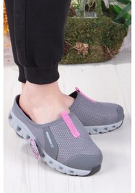 Resim Fort King Diya Anatomik Rahat Esnek Memory Foam Taban Sabo Terlik Kadın Terlik Gri - Pembe 