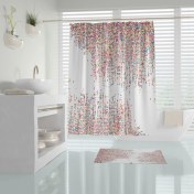 Resim Zethome Tropik Dotted Banyo Duş Perdesi Tek Kanat 180 x 200 