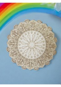 Resim Mandala , 20 Cm 2'li Ahşap Hobi Boyama Setleri Model 3 