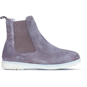 Resim Bueno Shoes Vizon Süet Kadın Düz Bot 01wt3300 