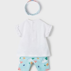 Resim MAYORAL kız bebek tişört tayt bandana 3 lü set 1715 