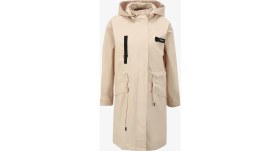Resim Discovery Expedition Bej Kadın Kapüşon Yaka Oversize Trençkot D4SL-TRC3006 