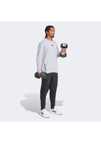 Resim Adidas Designed For Training Crew Erkek Gri Antrenman Sweatshirtü Jp0927 Gri 