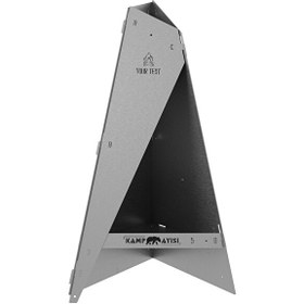 Resim Kamp Ayısı BlazePeak Katlanabilir Outdoor Piramit Soba ve Taşınabilir Bahçe Şöminesi 3 MM Galvaniz Çelik 