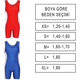 Resim Dosmai Güreş Mayosu Kırmızı M Gm730 Kırmızı 