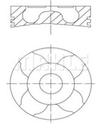 Resim Mahle 0100404 Piston Segman 0.40 69.6 Mm ( Fiat : Albea 1.3jtd Opel : Corsa 1.3 Cdti ) (WA968747) 