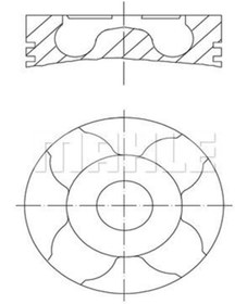 Resim Mahle 0100404 Piston Segman 0.40 69.6 Mm ( Fiat : Albea 1.3jtd Opel : Corsa 1.3 Cdti ) (WA968747) 