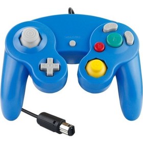 Resim Nintendo Ngc / Wii İçin 2 Adet Tek Nokta Titreşimli Kontrol Cihazı Kablolu Oyun Denetleyicisi, Ürün Rengi: Mavi 