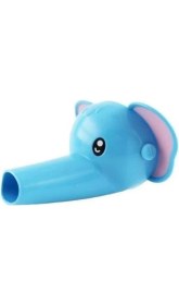 Resim Çocuklar Için Eğitici ve Güvenli Musluk Uzatıcı Genişletici Başlık Aparatı Fil Figürlü 