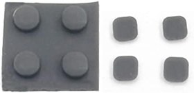 Resim Yeni New3DS XL Vida Delikli Kauçuk Tapalar Yedek Siyah Gri, for Yeni 3DS XL/LL New3DSXL El Oyun Konsolu, Konveks Vidalar Tapa + Düz Ekran Pedleri 8 Parça Tam Set Onarım Parçaları 