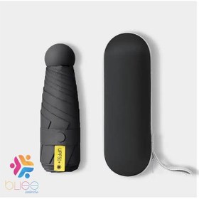 Resim Bliss Umbrella 8 Telli Kapsül Şemsiye Siyah 