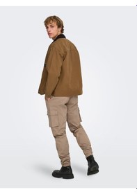 Resim Only & Sons Onstımber Cotton Jacket Otw Erkek Kahverengi Mont - 22035717 Kahverengi 